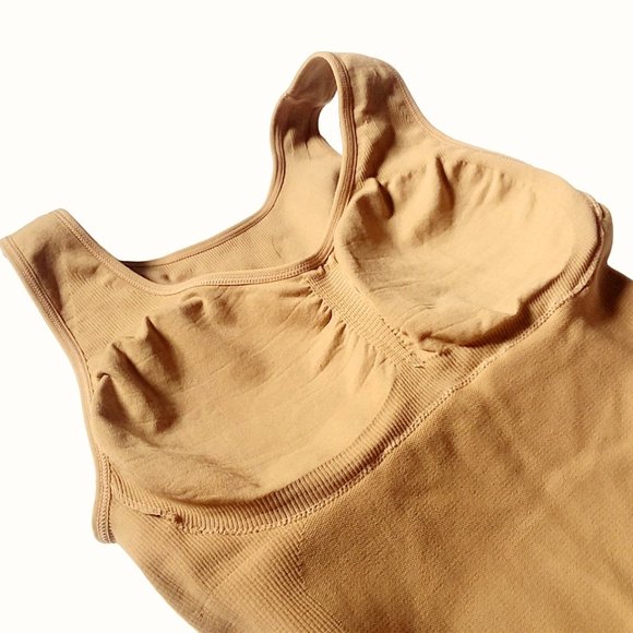 Camishaper Shapewear Slimming Camisole Tank Top with Removable Pads Tan -- M - Picture 7 of 8